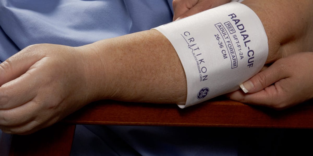 radial blood pressure cuff